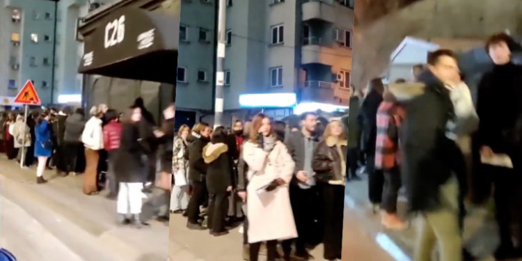 ВИДЕО Што има у Станица бе, Цецa да не доаѓа? Koлона на луѓе чекаат за влез во ноќниот клуб
