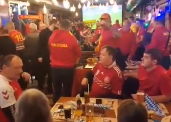 Данците зачудени  ја гледаа „Фалангата“ како грмеше (ВИДЕО)