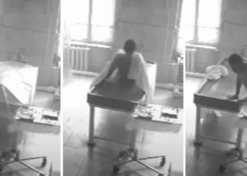 Леш оживеал и станал од креветот! Се шири страшно видео од мртовечница, руското министерство за здравство тврди: „Видеото е лажно“