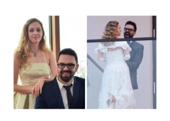 (ФОТО) Прва свадбена фотографија, падна и првиот бакнеж: Хана и Грашо дефинитивно блескаат