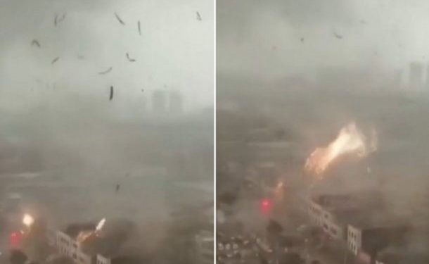 Торнадо уништи град во Кина за само една минута