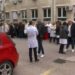 Протест на Независниот синдикат на здравствени работници пред МЗ