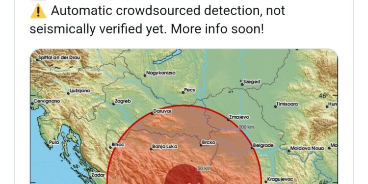Земјотрес во Сараево