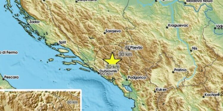 Серија земјотреси во Црна Гора, најсилниот со јачина од 5,3 степени почувствуван и во Македонија