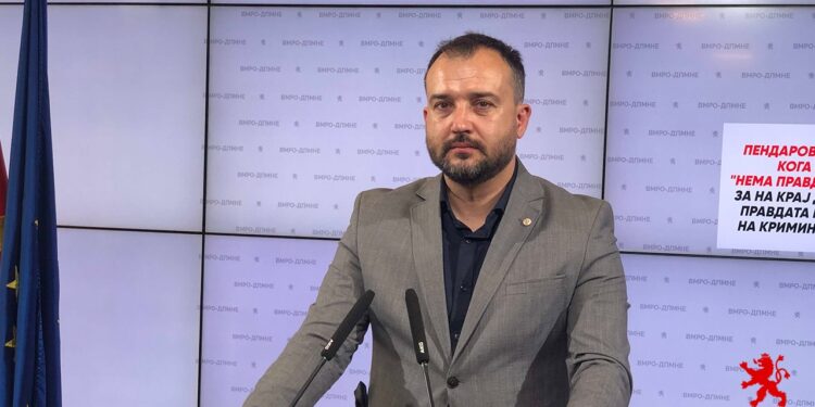 Лефков: Пендаровски лажеше кога викаше “Нема правда, нема мир”, за на крај да ја урниса правдата и да кумува на криминалот на СДС