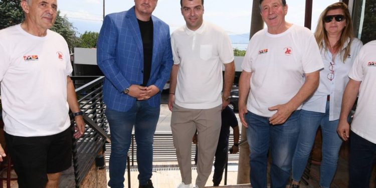 Министерот за спорт Борко Ристовски и Пандев во посета на летниот камп во Дојран
