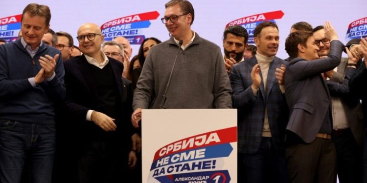 Убедлива победа на СНС на изборите во Србија