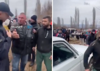 ВИДЕО: Инцидент на протестите во Блатец, нападнат претставник на инвеститорот