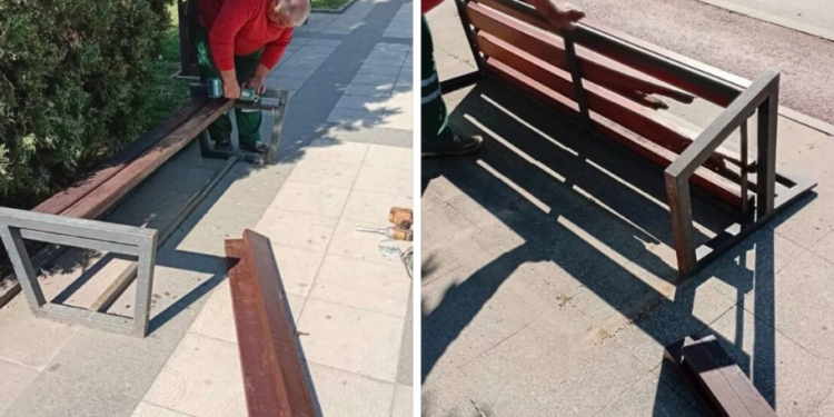 Комуналец – Прилеп: Нов изглед на парковите со замена на оштетени клупи