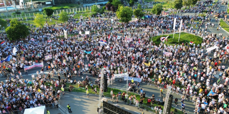 Протест во Нови Сад