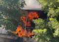 Гори објект на Јужен булевар во Кисела Вода, на терен повеќе противпожарни екипи