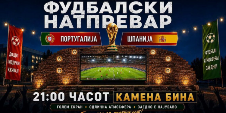Проданоски: Вечерва Прилеп заедно ќе го следи фудбалскиот спектакл Португалија – Шпанија