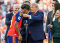 Трамп во центарот на вниманието на доделувањето на трофејот: На секој шпански фудбалер му ја повторувал истата порака